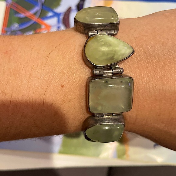 ⭐️ AMAZING ONE OF A KIND CITRINE NATURAL STONE HANDMADE BRACELET FROM AFRICA ⭐️ - Picture 3 of 7